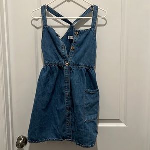 Zara Kids Denim Jumper Romper Size 13-14